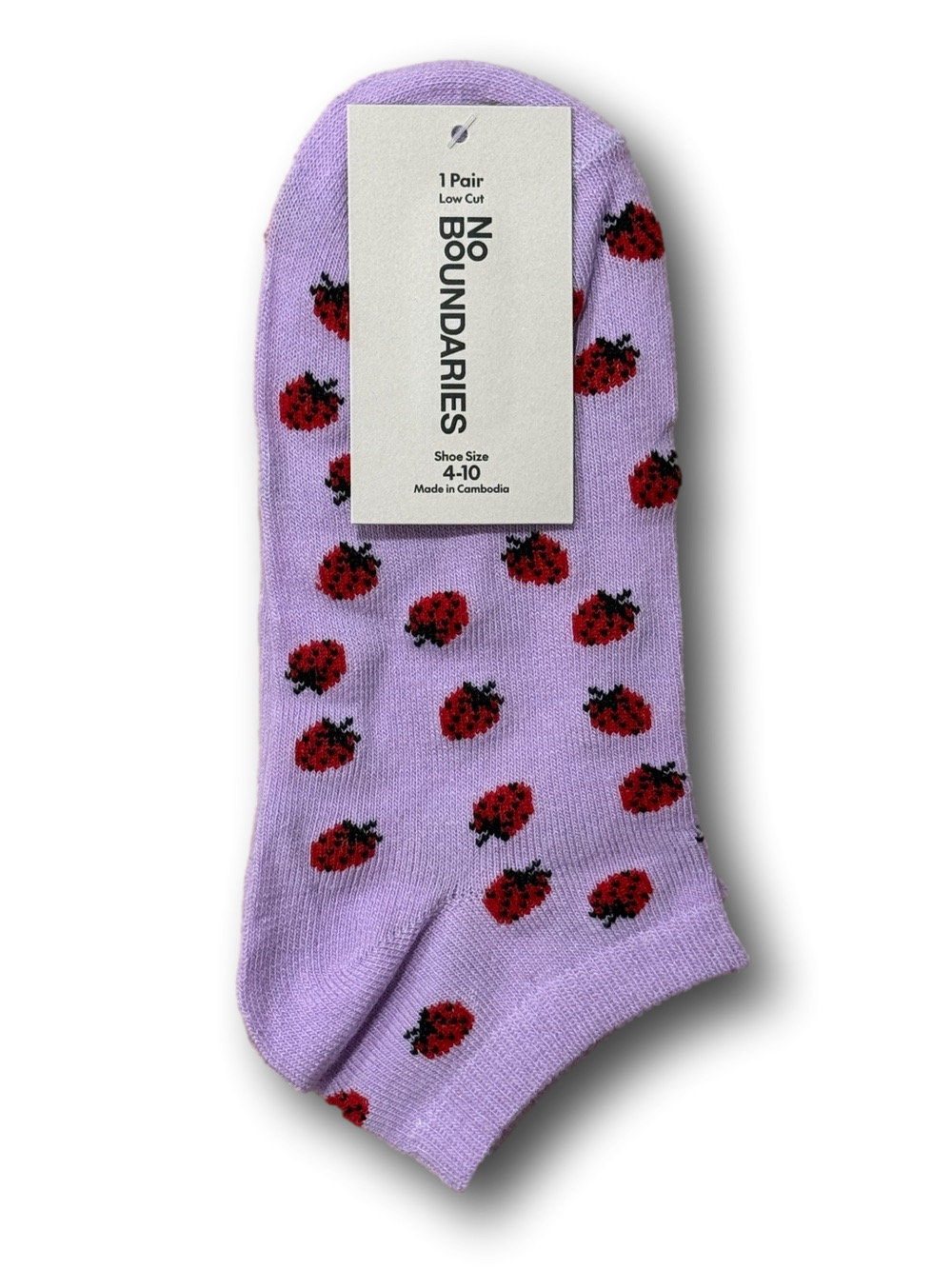 3/$15 Strawberries Funny Novelty Ankle Socks - NWT